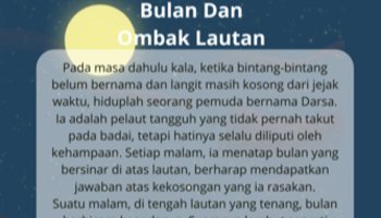 Teks Hikayat BULAN DAN OMBAK LAUTAN