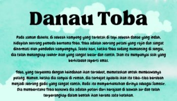 Teks Hikayat Yang Menceritakan Tentang Danau Toba