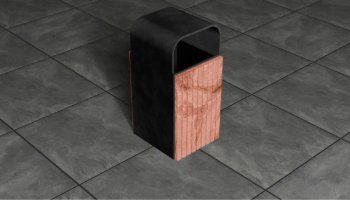 Tempat Sampah 3D Blender Simple Model