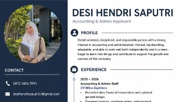 Tugas CV/Resume Bahasa Inggris