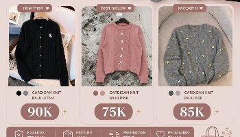 Tugas Flyer Produk veloura fashion