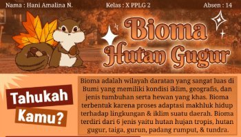 TUGAS INFOGRAFIS BIOMA HUTAN GUGUR