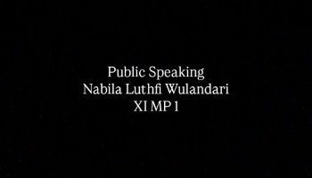 Tugas Public Speaking KMP 7 XI MP 1