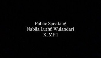 Tugas Public Speaking KMP 7 XI MP 1