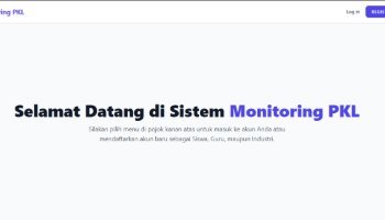 Tutorial Menggunakan Website Monitoring PKL - Project Akhir