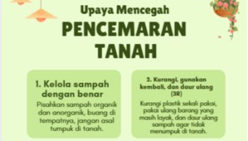 Upaya Mencegah Pencemaran Tanah - Projek IPAS