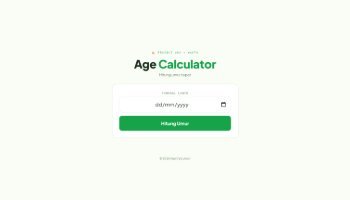 Web Age Calculator - Portfolio #30