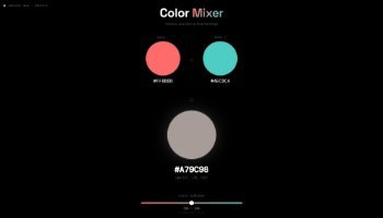 Web Color Mixer - Portfolio #48