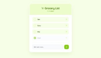 Web Grocery List - Portfolio #61