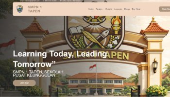 Web Profil Sekolah  SMP Spensapen