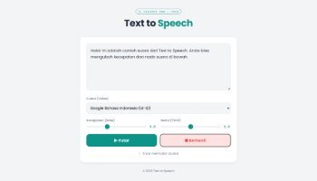 Web Text to Speech - Portfolio #78
