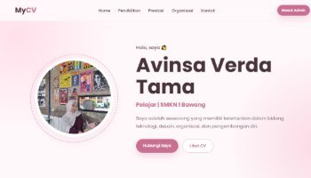 Website Biodata Avinsa Verda Tama