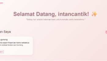 Website catatan diary sehari hari