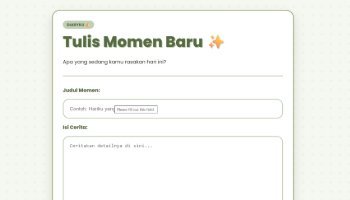 Website Diary Harianku Pengingat dan Pencatat Hariku!