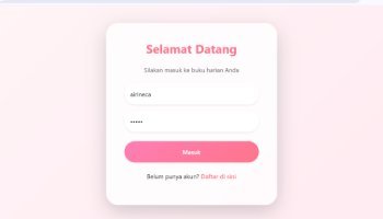 Website Diary Ririrn platform digital pribadi