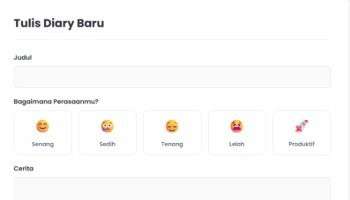 Website Diary Sehari - hari