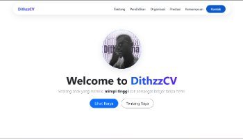 Website Portofolio DithzCV
