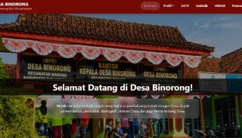 Website Profil Desa | Desa Binorong