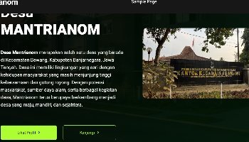 Website Profil Desa - Mantrianom