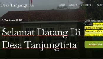 Website Profil Desa - Tanjungtirta