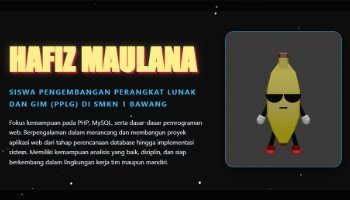 WEBSITE PROFIL DIRI / CV DIRI
