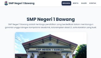 Website SMPN 1 Bawang