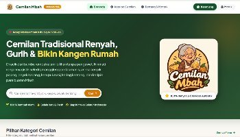 Website Toko Online (Cemilan Mbah) || PKWU