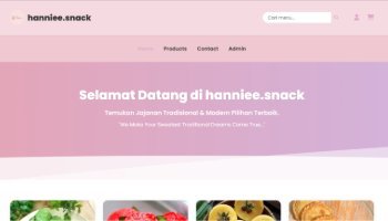 Website Toko Snack (hannieesnack) - Hanania