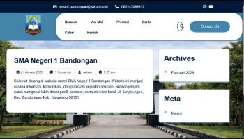 WordPress | Website Sederhana SMA Negeri 1 Bandongan